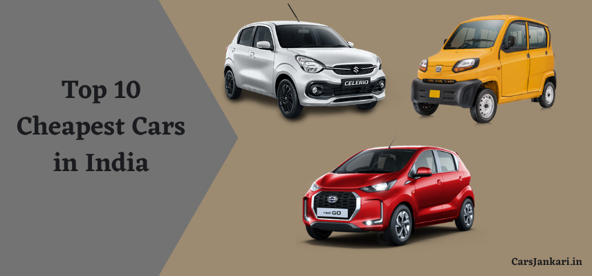 Top 10 Cheapest Cars in India